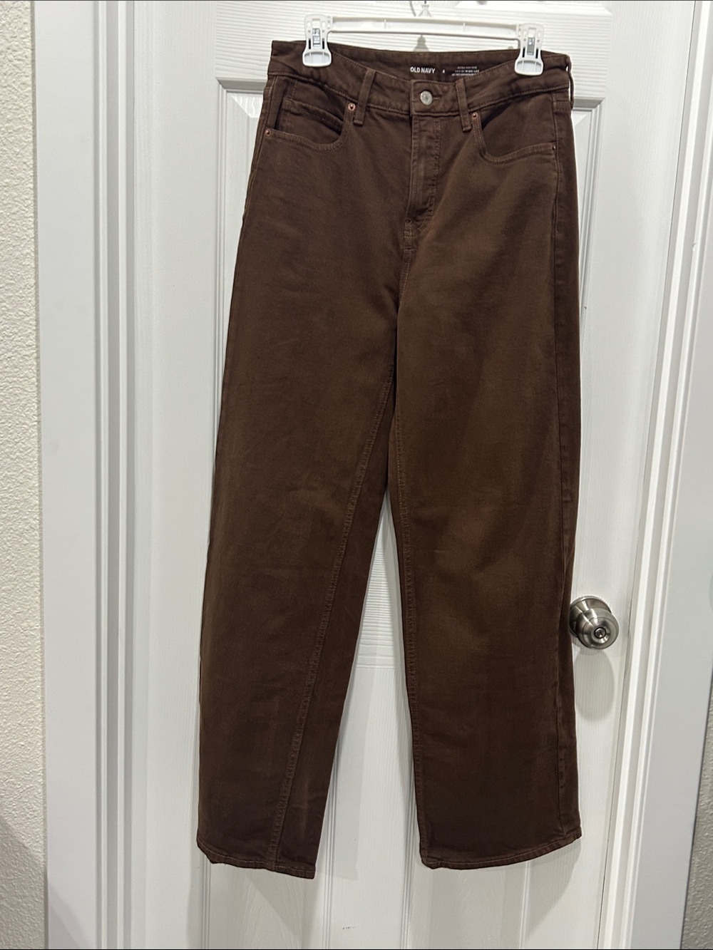 Old Navy Men's Brown Straight-Leg Chinos